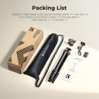 63" aluminiums rejsekamerastativ med Arca-kompatibelt kuglehoved, kompakt, bærbart og let stativ vejer 1,2 kg, maks. belastning 10 kg til DSLR, spejlløst spotting scope, iPhone teleprompter, K&F CONCEPT