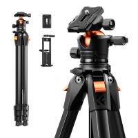 172 cm (67,72") Trépied Photo Voyage en Aluminium – Rotule Ball Arca-Swiss – Ultra-Léger 1,18 kg (Max 10 kg) – Compact pour DSLR, Hybride, Smartphone et Longue-vue
