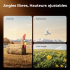 172 cm (67,72") Trépied Photo Voyage en Aluminium – Rotule Ball Arca-Swiss – Ultra-Léger 1,18 kg (Max 10 kg) – Compact pour DSLR, Hybride, Smartphone et Longue-vue