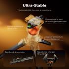 172 cm (67,72") Trépied Photo Voyage en Aluminium – Rotule Ball Arca-Swiss – Ultra-Léger 1,18 kg (Max 10 kg) – Compact pour DSLR, Hybride, Smartphone et Longue-vue