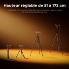 172 cm (67,72") Trépied Photo Voyage en Aluminium – Rotule Ball Arca-Swiss – Ultra-Léger 1,18 kg (Max 10 kg) – Compact pour DSLR, Hybride, Smartphone et Longue-vue