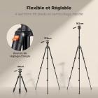 180 cm (70,86") Trépied Photo en Aluminium – Rotule Ball Arca-Swiss (Charge 8 kg) – Compact et Léger pour DSLR, Hybride et iPhone