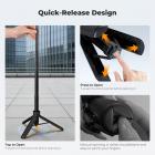 K&F CONCEPT MS71 [1s Auto Open] Mini Selfie Stick Tripod, 25,6'' Letvægts kuglehoved-lommestativ med kold sko, lille skrivebordstativ kompatibel med DJI Osmo Pocket 4/3 Action5 GoPro13/12.