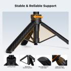 K&F CONCEPT MS71 [1s Auto Open] Mini Selfie Stick Tripod, 25,6'' Letvægts kuglehoved-lommestativ med kold sko, lille skrivebordstativ kompatibel med DJI Osmo Pocket 4/3 Action5 GoPro13/12.