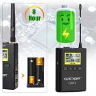 UHF 100M Remote Wireless Lavalier -mikrofoni 100 kanavaa 2 lähettimellä + 1 kaksikanavainen vastaanotin esittelyä ja haastattelua varten CM-10