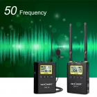 UHF 100M Remote Wireless Lavalier -mikrofoni 100 kanavaa 2 lähettimellä + 1 kaksikanavainen vastaanotin esittelyä ja haastattelua varten CM-10