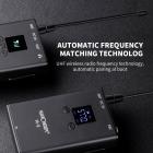 M9 langaton mikrofoni metallikuori tukee järjestelmäkameroita, digitaalikameroita, vastaanottimia, iPhone 14 pro Android, kannettavat tietokoneet, DV