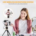 WM10 draadloze microfoon één met twee metalen omhulsel kan lavalier-microfoon bewaken