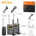 WM10 draadloze microfoon één met twee metalen omhulsel kan lavalier-microfoon bewaken