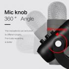 JD900 Kardioid Kondensatormikrofon Med 3.5MM USB Kontakt Och & Spela