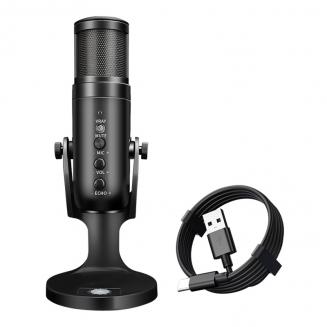 JD950 RGB USB Kondensatormikrofon Med USB 3.5MM Uttag För Streaming