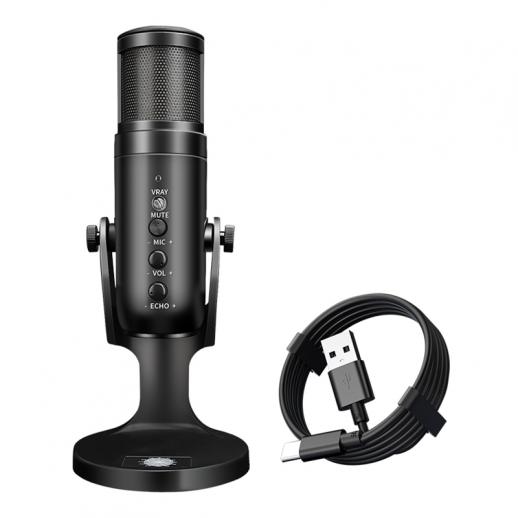 JD950 RGB USB Kondensatormikrofon Med USB 3.5MM Uttag För Streaming