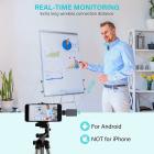 A10 langaton Lavalier-mikrofoni Lapel Mic System Plug&&Play Vloggerille - iPhone + Type-C -sovitin