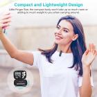 A10 langaton Lavalier-mikrofoni Lapel Mic System Plug&&Play Vloggerille - iPhone + Type-C -sovitin