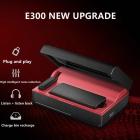 E300 2,4 GHz trådløs Lavalier -mikrofon med ladeetui Plug & Play for streaming - belysning