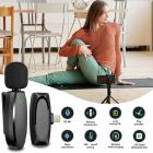 AP004 Plug and Play trådløs Lavalier-mikrofon for iPhone-videoopptak, trådløs mikrofon for YouTube, TikTok, Facebook Live, Vlog (ingen app eller Bluetooth) støyreduksjon, autosynkronisering