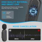 Langaton K60-mikrofoni iPhone iPadille, iPhone 14 pro -videotallennus, TikTok Facebook Live Steam, Youtuberit, vloggaajat, haastattelu, Clip-on Plug and Play