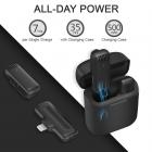 J11 En-til-en trådløs lavaliermikrofon for iPhone og iPad, med ladeboks, plug and play, for YouTube, videoopptak, Facebook-livesending, Tiktok, Vlog, intervju, 2,4G radiostøyreduksjon