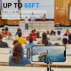 J11 En-til-en trådløs lavaliermikrofon for iPhone og iPad, med ladeboks, plug and play, for YouTube, videoopptak, Facebook-livesending, Tiktok, Vlog, intervju, 2,4G radiostøyreduksjon