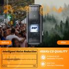 J13 One for Two, Trådlös Lavalier-mikrofon för iPhone iPad, Plug and Play, med laddningsfodral, för intervjuer, videoinspelning, Tiktok, Live Streaming - 2.4G radiobrusreducering, ingen APP och Bluetooth krävs