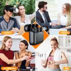 J13 One for Two, Trådlös Lavalier-mikrofon för iPhone iPad, Plug and Play, med laddningsfodral, för intervjuer, videoinspelning, Tiktok, Live Streaming - 2.4G radiobrusreducering, ingen APP och Bluetooth krävs