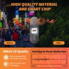 M8 Pro draadloze lavaliermicrofoon Leereel plug-play mini-reversmicrofoon met 700mAh oplaadetui