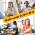 Microfono lavalier wireless M9 Plug-Play con riduzione del rumore Sincronizzazione automatica