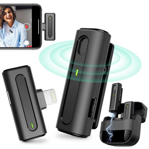 M9 Pro Wireless Lavalier -mikrofoni Plug-Play -kohinanvaimennus, automaattinen synkronointi