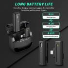 M9 Pro Wireless Lavalier -mikrofoni Plug-Play -kohinanvaimennus, automaattinen synkronointi