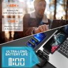 Microfone de lapela sem fio S13 para iPhone iPad, estojo de carregamento com indicador de bateria, microfone sem fio Plug and Play com 2 microfones para gravação de vídeo, Tiktok, YouTube, sincronização automática e cancelamento de ruído