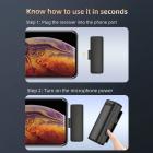 Langaton S11 Lavalier-mikrofoni iPhonelle, langaton mikrofoni iPhonelle kannettavalla latauskotelolla, automaattinen synkronointi, iPhone-mikrofoni videon tallennusta varten Podcast/YouTube/Facebook/TikTok/Vlog