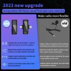 Microfone sem fio M10 com estojo de carregamento, tipo C, interface Apple 2 em 1 microfone de lapela sem fio, 3 níveis de redução de ruído, para Youtube, gravação, blog de vídeo, transmissão ao vivo no Facebook