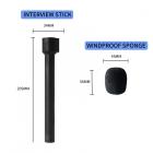 Mikrofonin kädessä pidettävä sauva