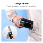 Perche à selfie pliable à fixation magnétique K&F CONCEPT, compatible avec Insta360 X5, tige d'extension invisible de 89 cm (35 pouces) en alliage d'aluminium, poignée réglable avec verrouillage de sécurité