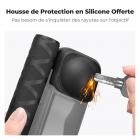 Perche à selfie pliable à fixation magnétique K&F CONCEPT, compatible avec Insta360 X5, tige d'extension invisible de 89 cm (35 pouces) en alliage d'aluminium, poignée réglable avec verrouillage de sécurité