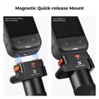 K&F CONCEPT Magnetisk Selfie-stang med Hurtigudløsning og Sammenklappelig Stang Kompatibel med Insta360 X5, 89 cm/35 tommer Forlængerstang i Aluminiumlegering Usynlig Stang, Justerbart Håndtag med Sikkerhedslås