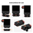 K&F Concept 1 stk. magnetisk hurtigutløseradapterfeste kompatibel med Insta360 X5, med 1/4 skruehull/adaptertilkobling/sikkerhetslås, aluminiumslegeringsbrakett utvidelsesbasestativ for Ace Pro 2