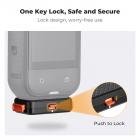 K&F Concept Magnetisk Quick Release-montering Kompatibel med Insta360 X5, Aluminiumsbeslag med sikkerhedslås/1/4" Skruehul til stativ, Selfie-stangstativ, Actionkamera Vlogging-tilbehør