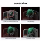 Filtr polaryzacyjny K&F CONCEPT z gwintem, kompatybilny z Insta360 Ace Pro 2, polaryzujący, antyodblaskowy, redukujący odblaski, górne szkło optyczne z wielowarstwowym filtrem