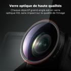 Objectif grand angle K&F CONCEPT compatible avec DJI Osmo Action 5 Pro, à visser, offrant un champ de vision plus large de 185°, en verre optique multicouche. Accessoires pour caméra d'action Osmo Action 4.