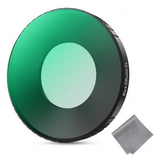 Filtr dyfuzyjny K&F Concept Black Diffusion 1/4" kompatybilny z Insta360 Go Ultra, filtr z efektem kinowym Creative Mist, rama ze szkła wielowarstwowego/optycznego/aluminium