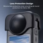 K&F Concept Skærmbeskyttersæt Kompatibelt med DJI OSMO 360 Tilbehør, Ultra HD Skærm Hærdet Glasfilm med Silikone Linsebeskyttelseshætte 9H Hårdhed Anti-Fingeraftryk Ridsefast