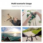 K&F CONCEPT Halsmontering med Luftpude, Kamera POV-montering til Håndfri POV Vlogging til GoPro Hero 13/12/11/10/9/8/7/6/5/4/MAX, Insta 360 Ace Pro 2, DJI Osmo 360 Nano Action 3/4/5 Pro, AKASO