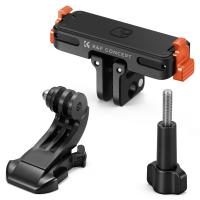K&F CONCEPT - Soporte adaptador de liberación rápida magnético compatible con Insta360 GO Ultra, base de expansión con orificio para tornillo de 1/4"/conector plegable para trípode, palo selfie y accesorios para cámara de acción.