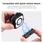 K&F Concept sort silikone-etui kompatibel med Insta360 Go Ultra kameratilbehør, blødt beskyttelsesetui med objektivdæksel, hukommelseskort åbent på siden, all-round beskyttelse til actionkameratilbehør