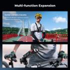 K&F Concept Standard Kamerabur Kompatibelt med Insta360 X5, Beskyttende Rammeetui i Aluminiumlegering med Silikone Linsedæksel | 1/4" Skruehul | 2 Cold Shoe-beslag til Mikrofon og LED-Videolys