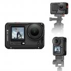 Klatka fotograficzna K&F CONCEPT ze stopu aluminium, kompatybilna z akcesoriami do kamer DJI Osmo Action 6, ochrona obudowy z ramą rozszerzającą i mocowaniem na wagę stopkę | Adapter śrubowy 1/4" do statywu, kija do selfie