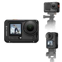 Jaula de cámara de aleación de aluminio K&F CONCEPT compatible con accesorios de cámara DJI Osmo Action 6, carcasa protectora con marco de expansión y zapata fría | 1/4