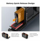 Klatka fotograficzna K&F CONCEPT ze stopu aluminium, kompatybilna z akcesoriami do kamer DJI Osmo Action 6, ochrona obudowy z ramą rozszerzającą i mocowaniem na wagę stopkę | Adapter śrubowy 1/4" do statywu, kija do selfie