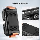 Magnetyczny adapter szybkiego zwalniania K&F CONCEPT kompatybilny z DJI Osmo Nano/Osmo Action 6, podstawka rozszerzeń z otworem na śrubę 1/4 cala/składane złącze/klamra szybkiego zwalniania, akcesoria do kamer sportowych